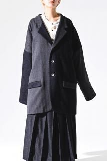 NEPHOLOGIST Cloud Tier Huge Jacket ver.Herringbone mix black