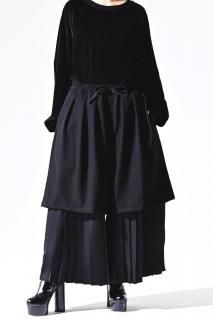 NEPHOLOGIST Pleats Layered Tier Pants