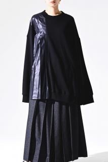 NEPHOLOGIST Pleats Tier Sweat black