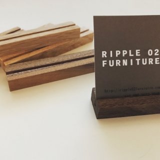 木製カードスタンド（5個セット）/ウォールナット