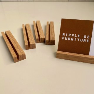木製カードスタンド（5個セット）/オーク