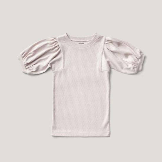 soor ploom■FRILL TEE■SORBET POINTELLE Soor Ploom Pouf Tee ~ Fleur Print Sorbet | Wee Mondine