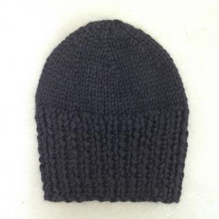 matao   baby alpaca knit cap black