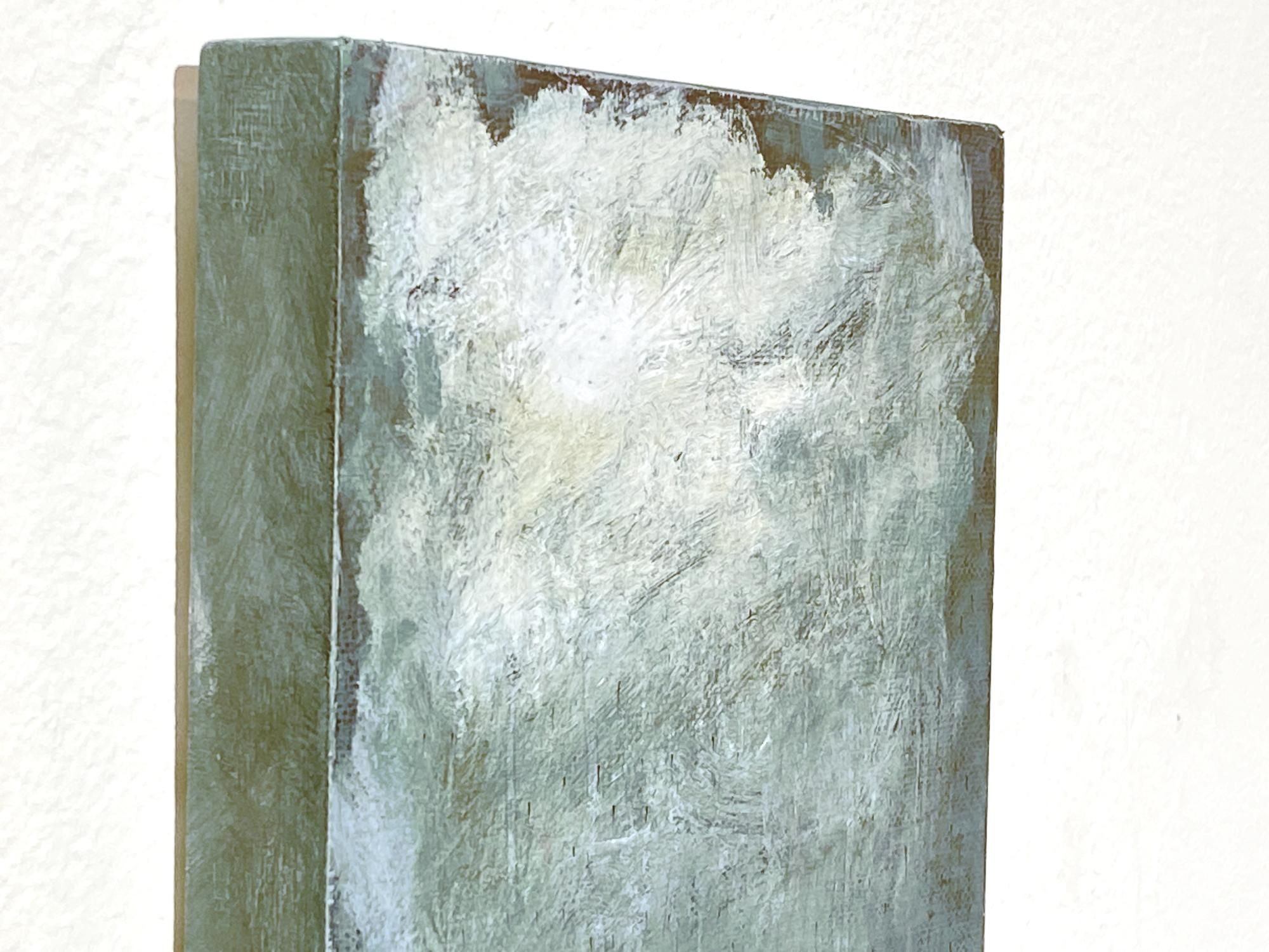 【真作】絵画　中島裕子　油彩SM　水色の調べ　現代日本美術会　箱・黄袋入　U98 花 絵画買取・販売の小竹美術