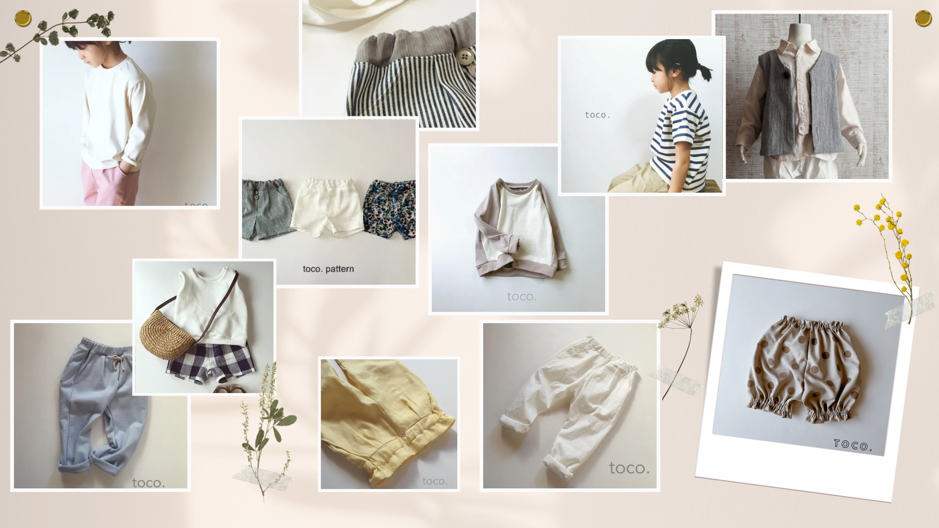 印刷版】型紙 B a s i c ショートパンツ - toco. pattern shop