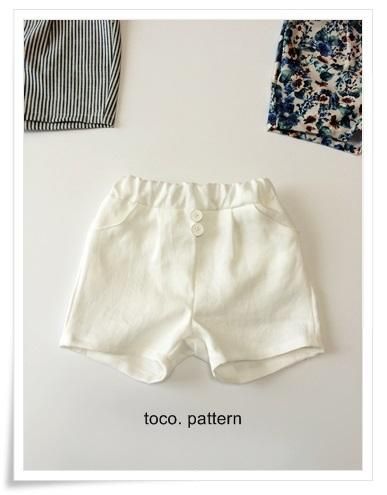 【ダウンロード版】型紙　Basic　ショートパンツ　サイズ130　310円（税抜） - toco. pattern shop