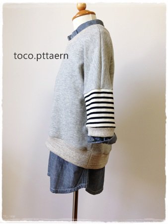 ダウンロード版】型紙 ｐｕｌｌｏｖｅｒ 110サイズ - toco. pattern shop