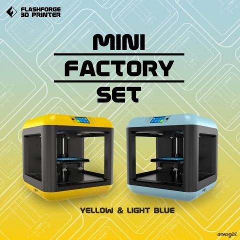 Flashforge デスクトップ 家庭用3d プリンター Finder Lite 2台セット Mini Factory Set Flashforge 3dプリンター オンラインストア 通販