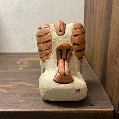 なか村工房：漆喰シーサー（E） - 鍵石 - キーストンオンラインストア