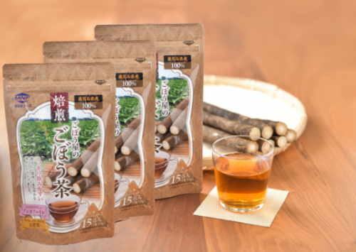 【ネコポス送料無料】鹿児島県産　焙煎ごぼう茶1.5g×15包 3個セット
