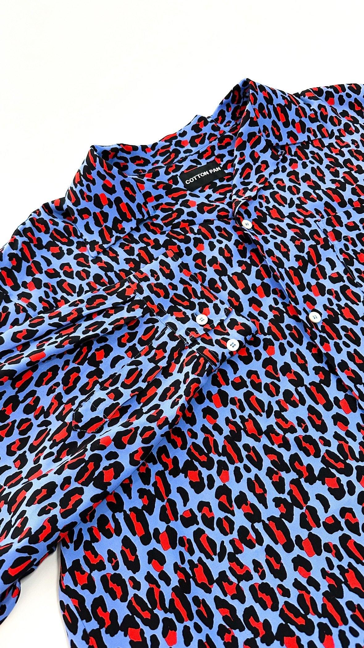 COTTON PAN 有刺鉄線柄 レーヨン半袖シャツ サイズ2（M）コットンパン 462e052937d60d45a089c3015d3651