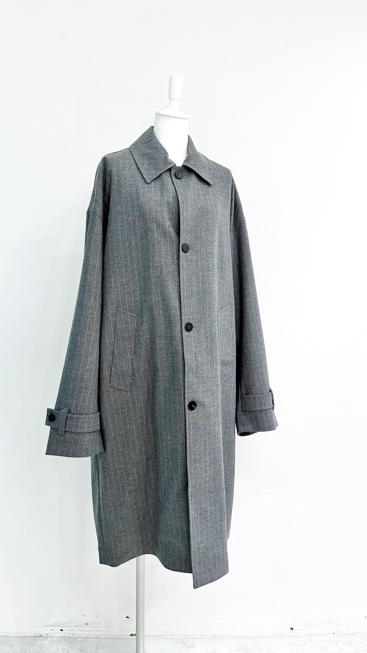 MERELY PREMIUM PIN STRIPE GURKHA COAT