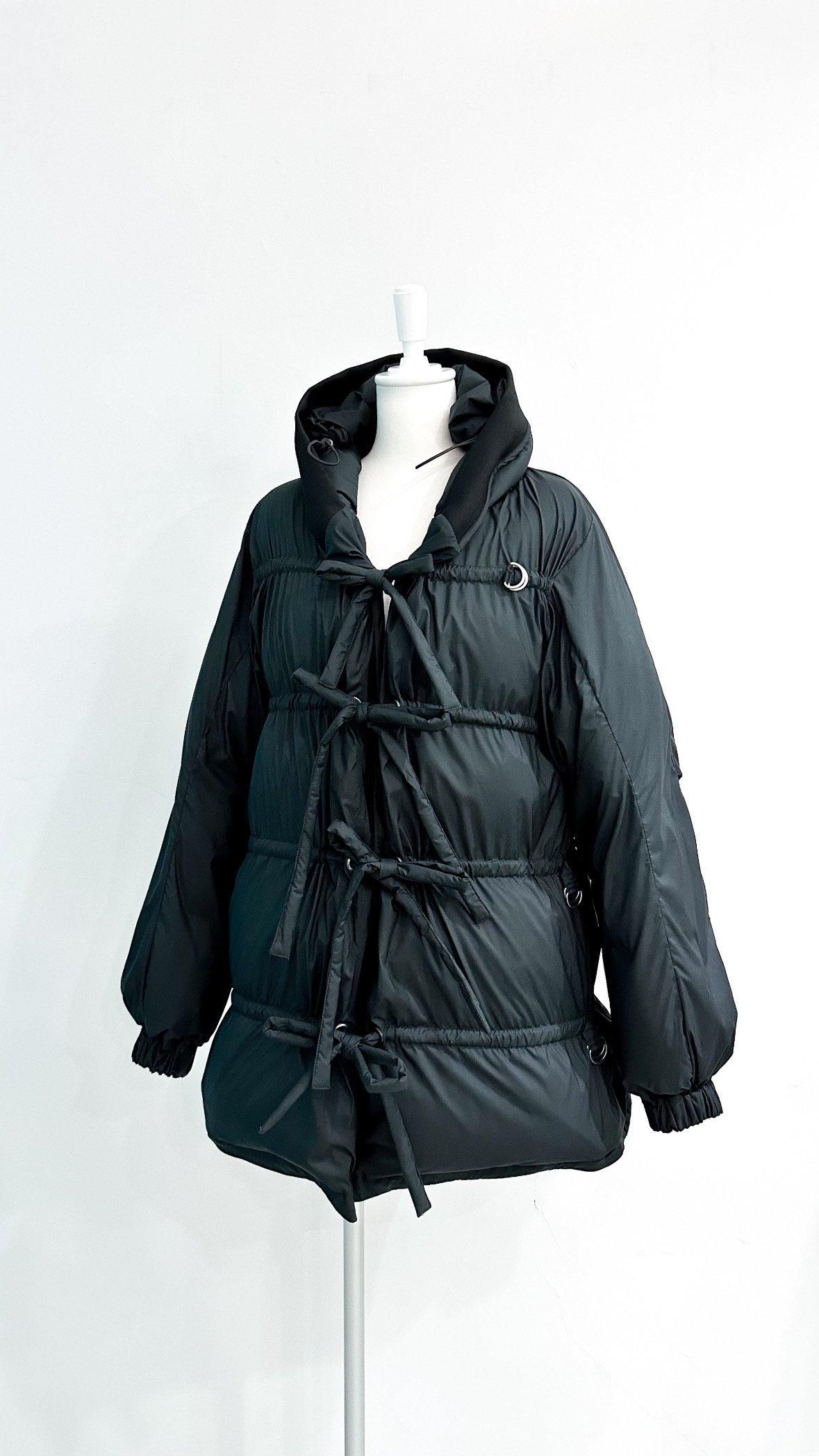 String Multiple Midi Down Jacket