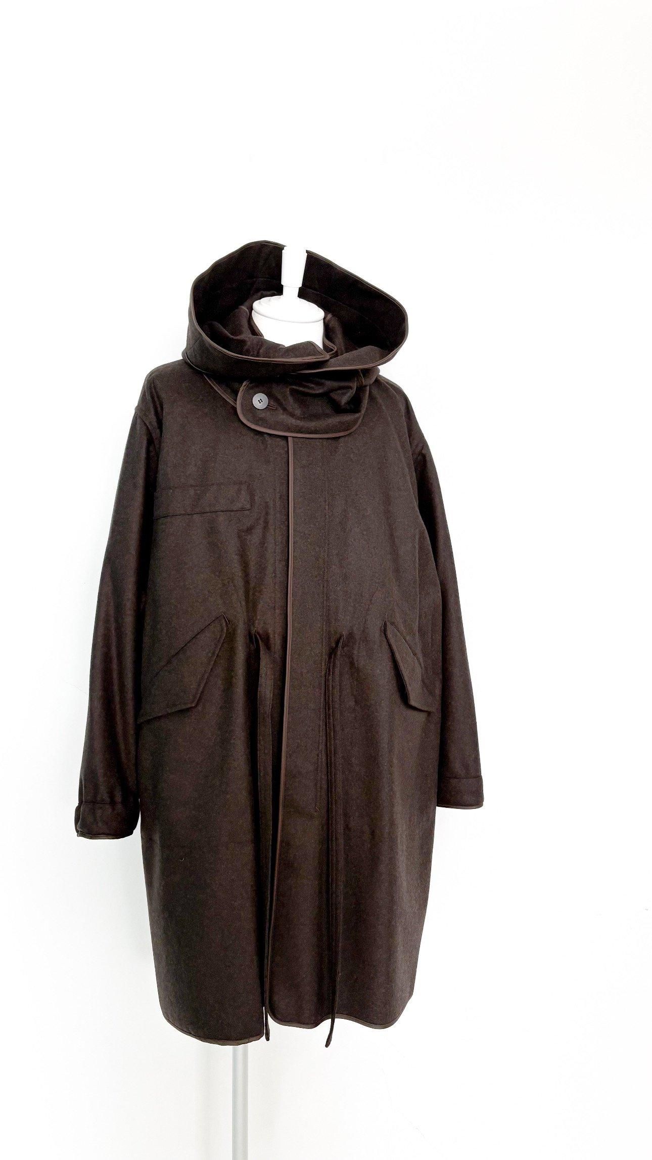 with PIPING : M-65 HOODIE COAT