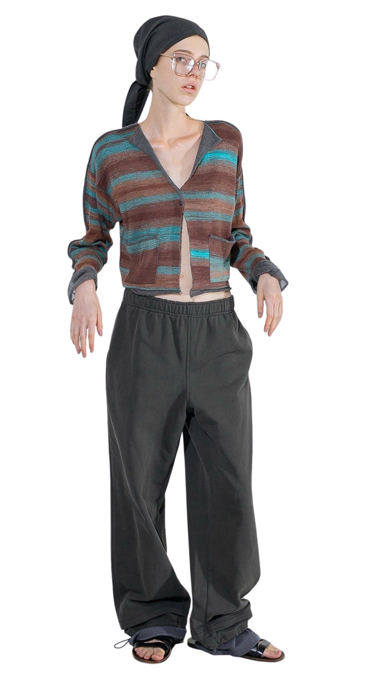 Step Layered Sweat Pants/Black｜PERVERZE | パーバーズの公式