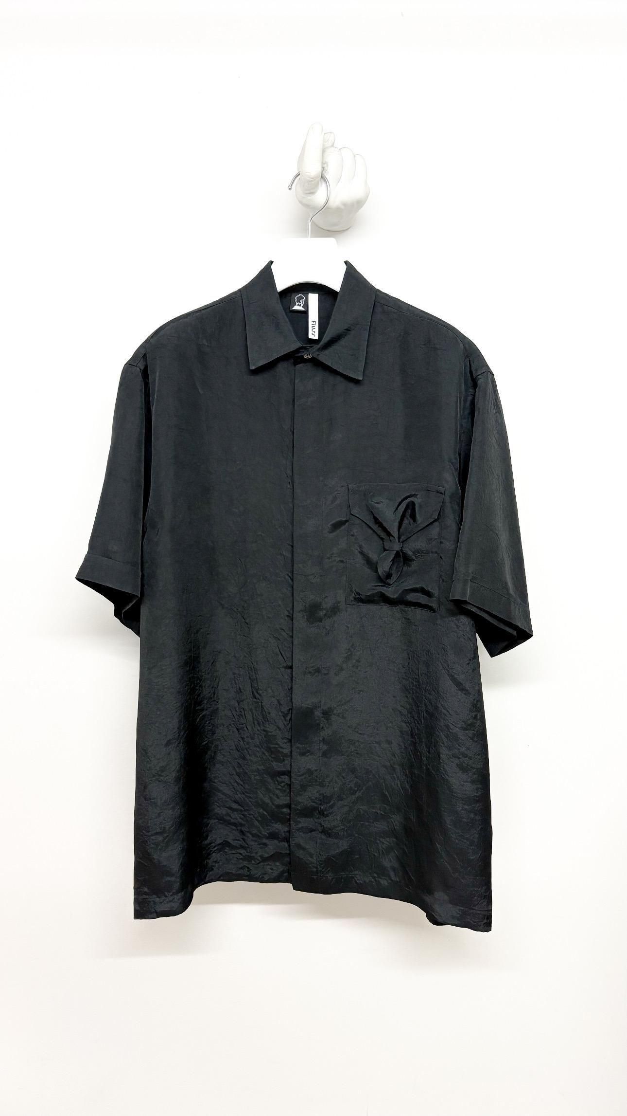 GATHERED FLAP POCKET HALF SLEEVE SHIRTS