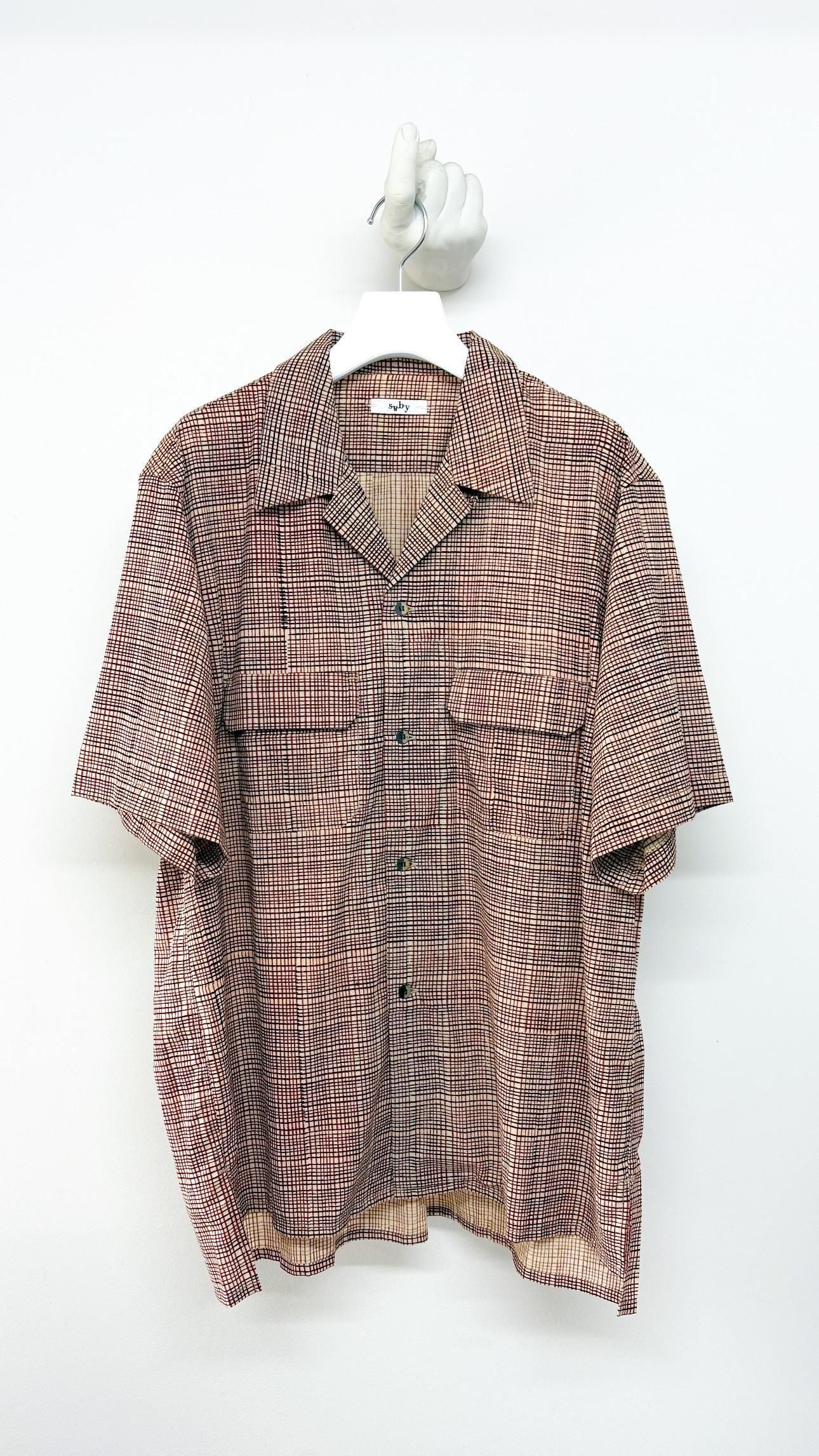 OPEN COLLAR SHIRT -India Batik Fab-