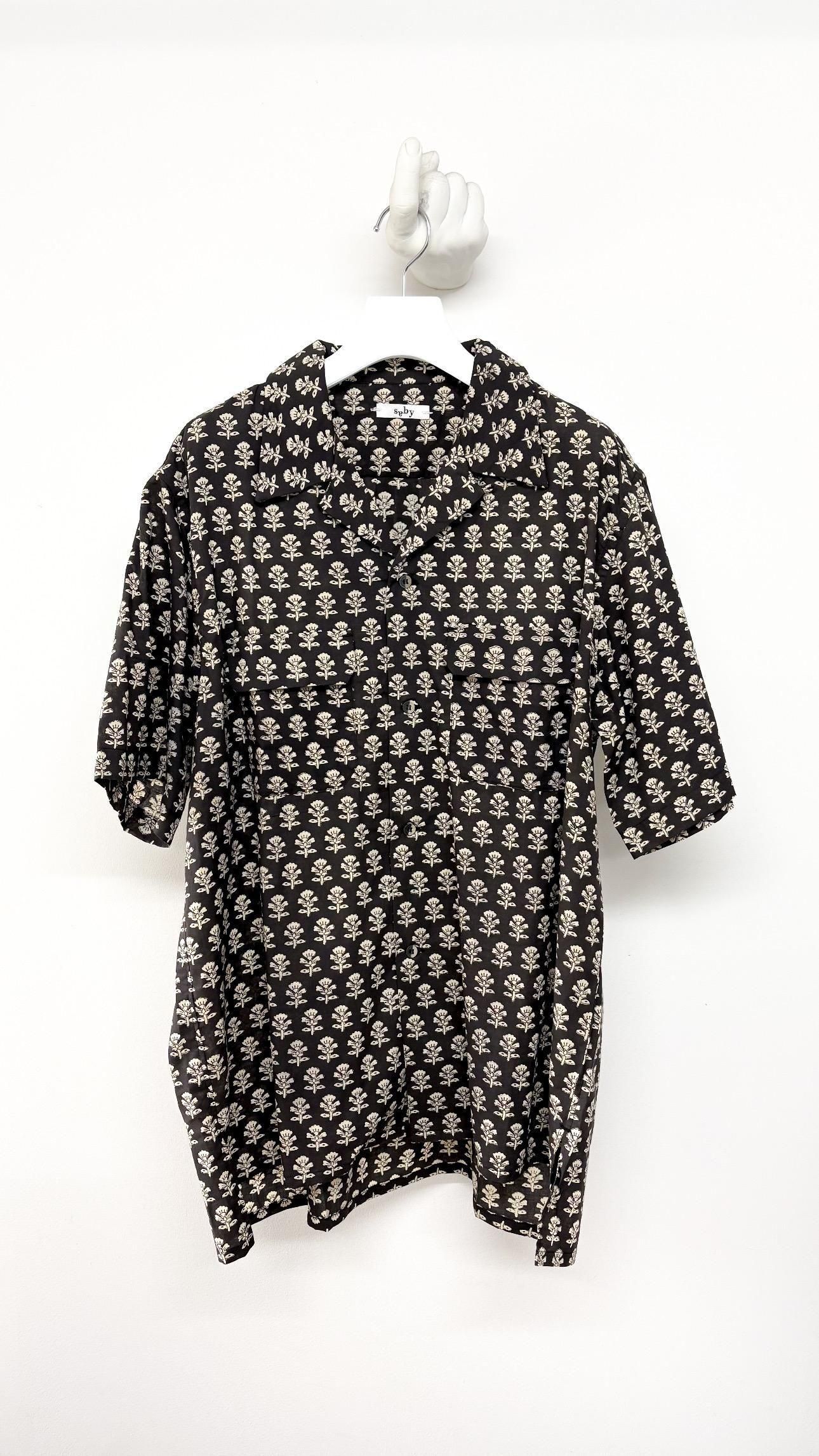 OPEN COLLAR SHIRT -India Batik Fab-