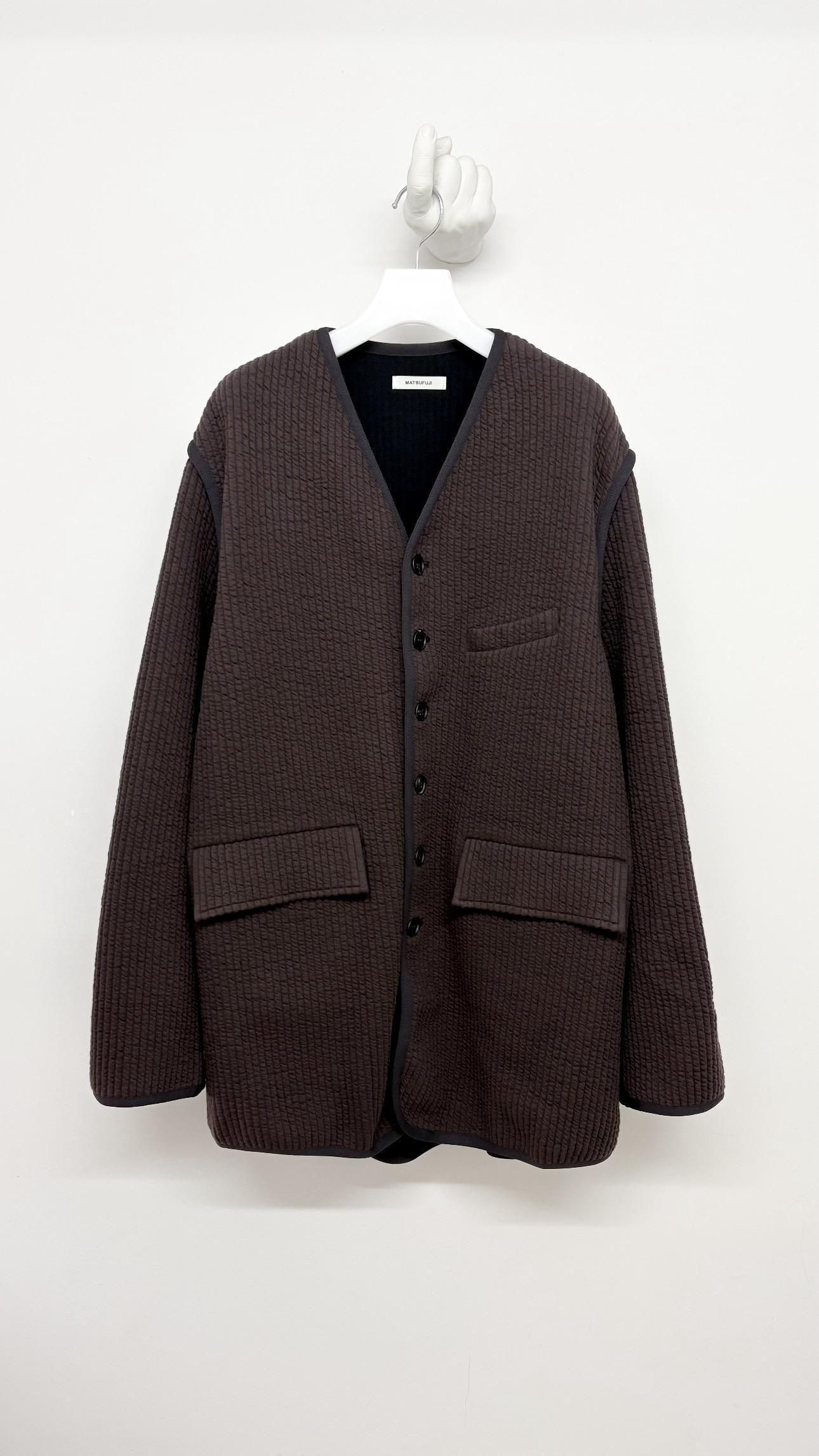 Stripe Jacquard Over Jacket