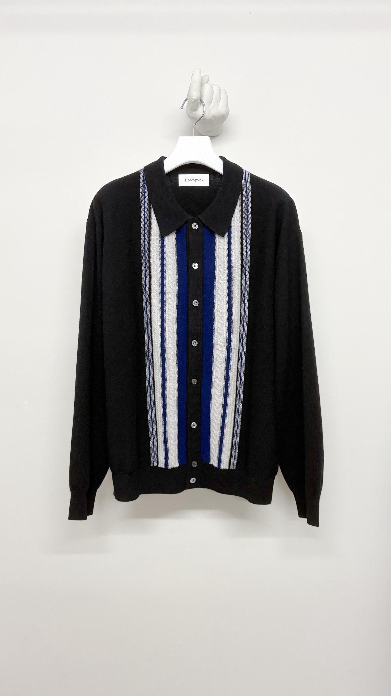 <img class='new_mark_img1' src='https://img.shop-pro.jp/img/new/icons47.gif' style='border:none;display:inline;margin:0px;padding:0px;width:auto;' />Cable Intarsia Knit Shirt