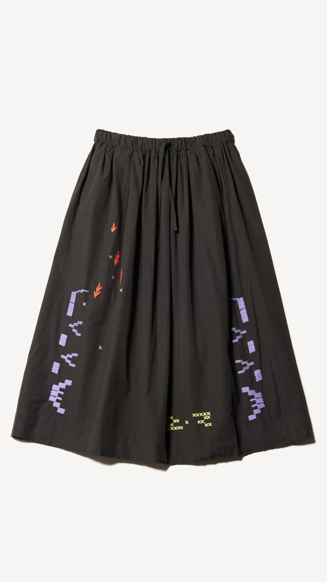 Universe Embroidered Skirt