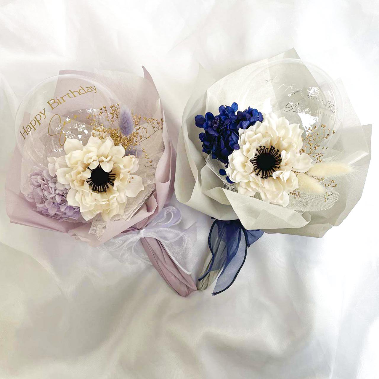 Eminence Mini Bouquet - Flower Balloon Bouquet - エミネンスフラワーバルーンブーケ -  チャビーバルーン 大阪 名古屋 滋賀にあるおしゃれなバルーン電報 バルーン装飾 バルーンギフトのことならチャビーバルーン