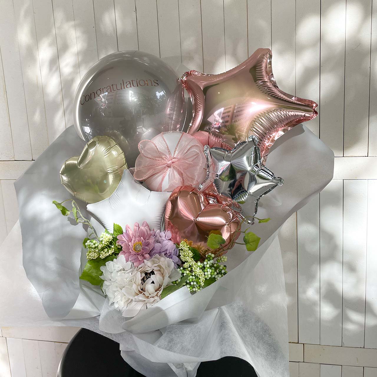 Fascinate Balloon Gift - Table top type - ファッシネイトバルーンギフト - チャビーバルーン 大阪 名古屋  滋賀にあるおしゃれなバルーン電報 バルーン装飾 バルーンギフトのことならチャビーバルーン