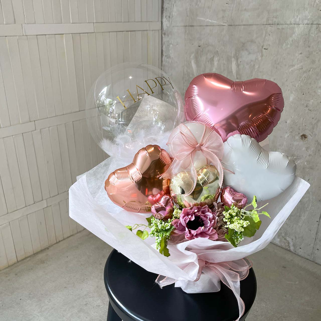 melrose Mini Bouquet - Flower Balloon Bouquet - メルローズフラワー 