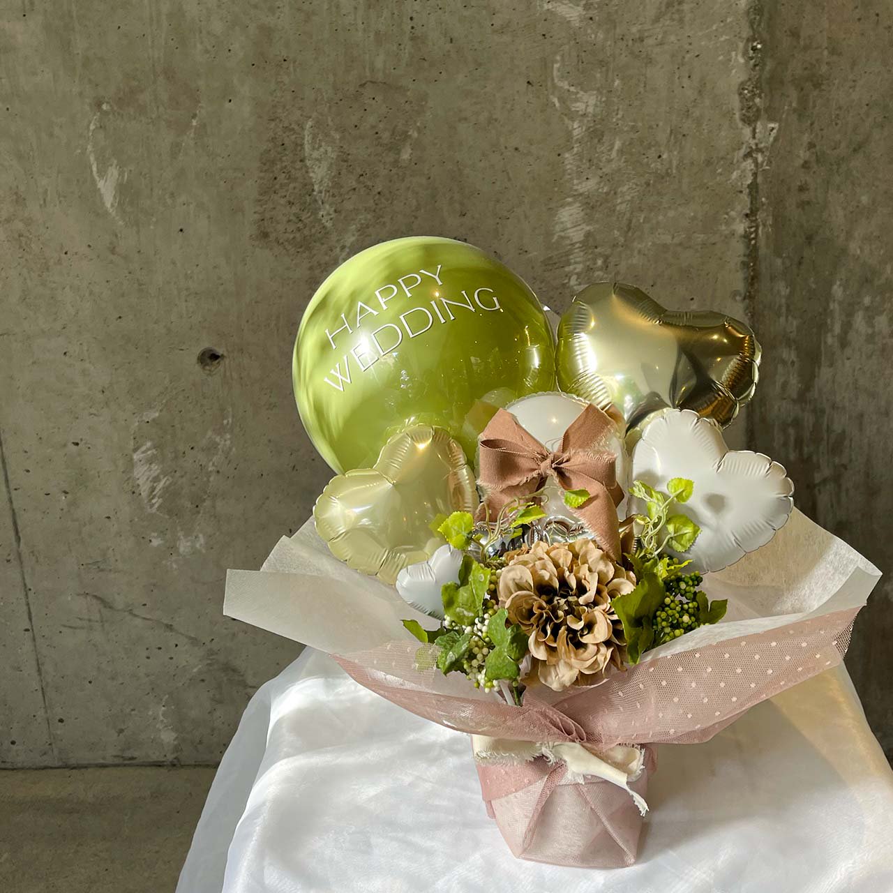 Sours Balloon Gift - Table top type - スールバルーンギフト - チャビーバルーン 大阪 名古屋  滋賀にあるおしゃれなバルーン電報 バルーン装飾 バルーンギフトのことならチャビーバルーン