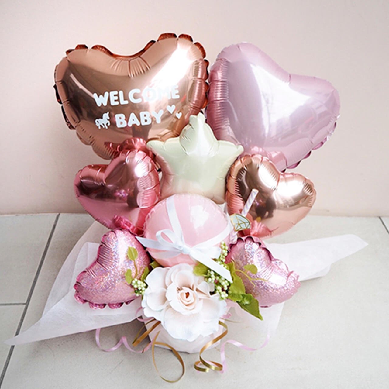 Merry-go-round Balloon Gift - Table top type - メリーゴーランドバルーンギフト
