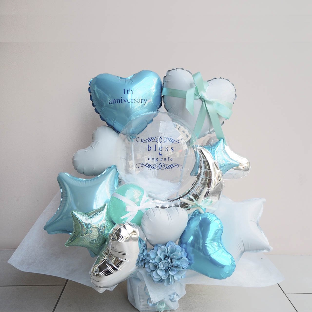 Anela Blue Balloon Gift - Table top type - アネラブルーバルーン