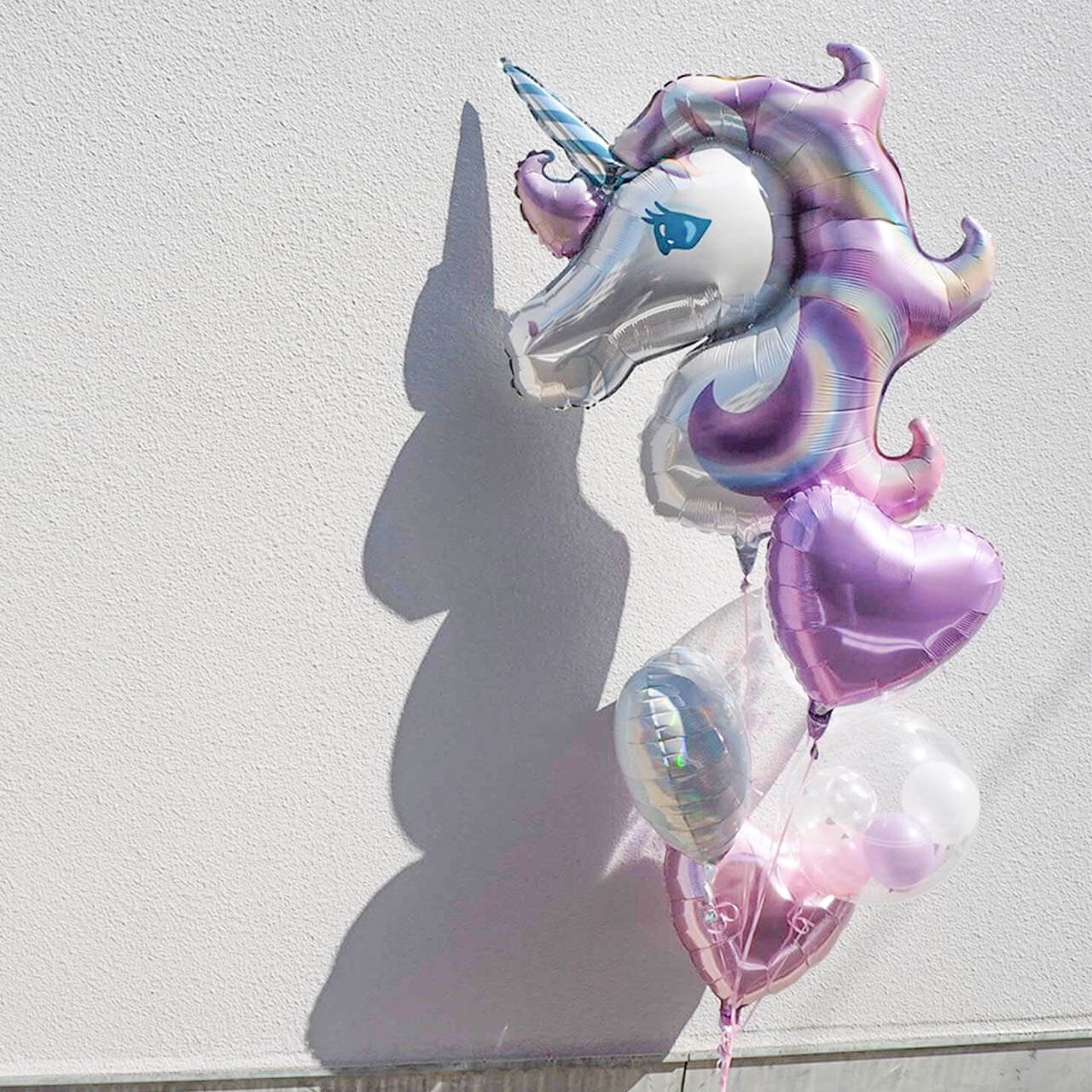 Unicorn Dream Float Balloon - Float type - ユニコーンドリームヘリウムバルーンギフト - チャビーバルーン  大阪 名古屋 滋賀にあるおしゃれなバルーン電報 バルーン装飾 バルーンギフトのことならチャビーバルーン