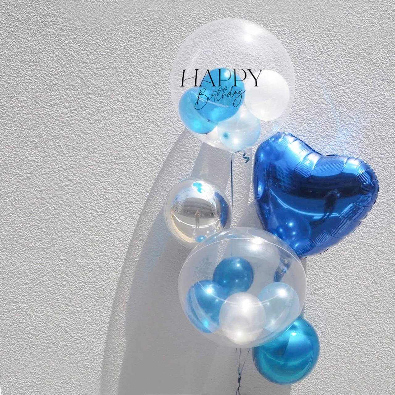  Luxu Blue Float Balloon - Float type - リュクスブルーヘリウムバルーンギフト
