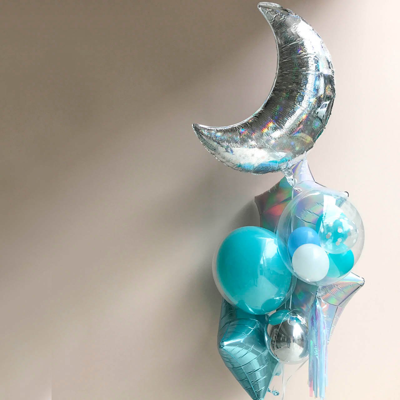 Tiffany Moon Float Balloon - Float type - ティファニームーンヘリウムバルーンギフト