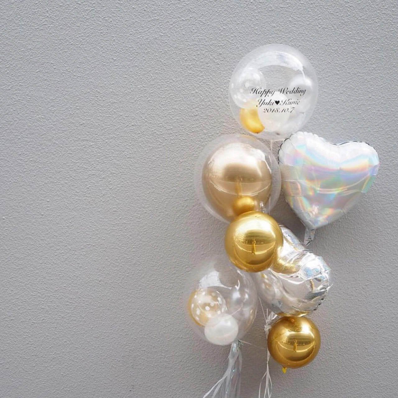 Luxury Gold Float Balloon - Float type - ラグジュアリーゴールドヘリウムバルーンギフト