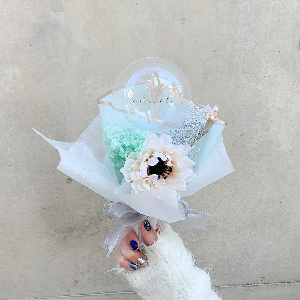 Tiffany Mini Bouquet - Flower Balloon Bouquet - ティファニーフラワーバルーンブーケ