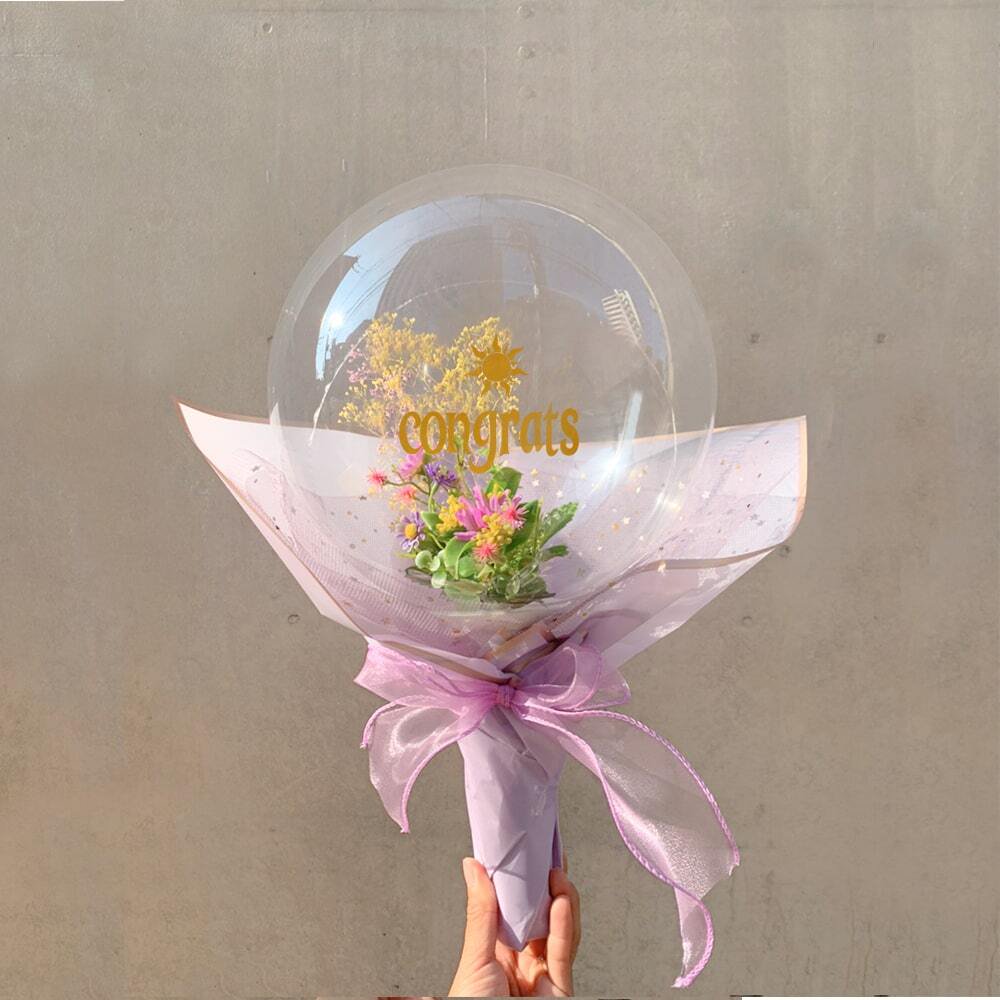 Rapunzel Bouquet - Flower Balloon Bouquet - ラプンツェルフラワー