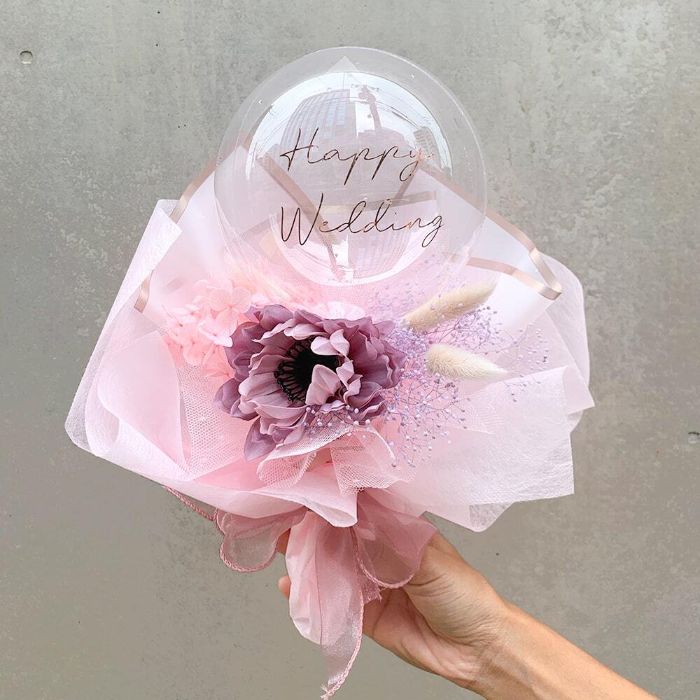 melrose Mini Bouquet - Flower Balloon Bouquet - メルローズフラワーバルーンブーケ