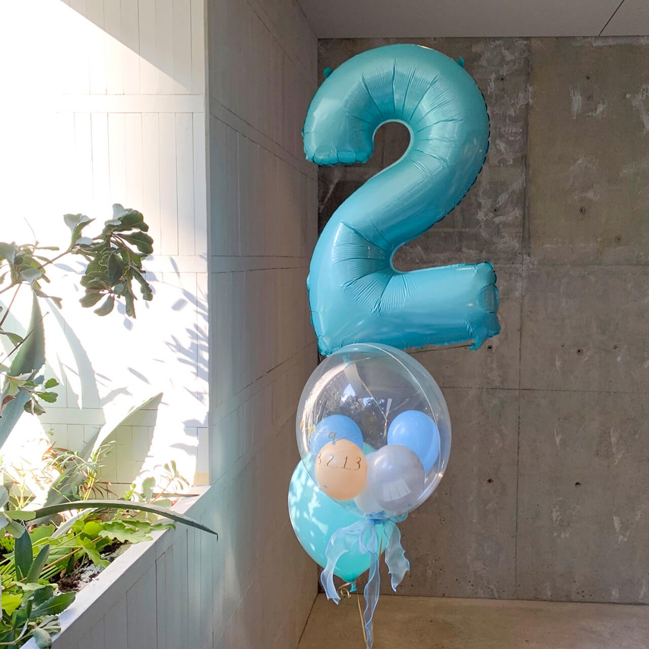 Number Mix Tiffany Float Balloon お好きな数字が選べる - Float type