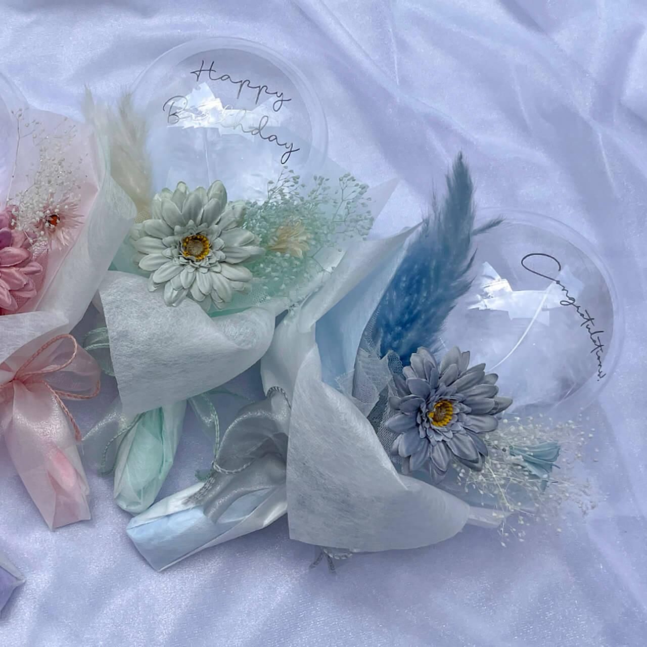 Stella bule Mini Bouquet - Flower Balloon Bouquet - ステラ