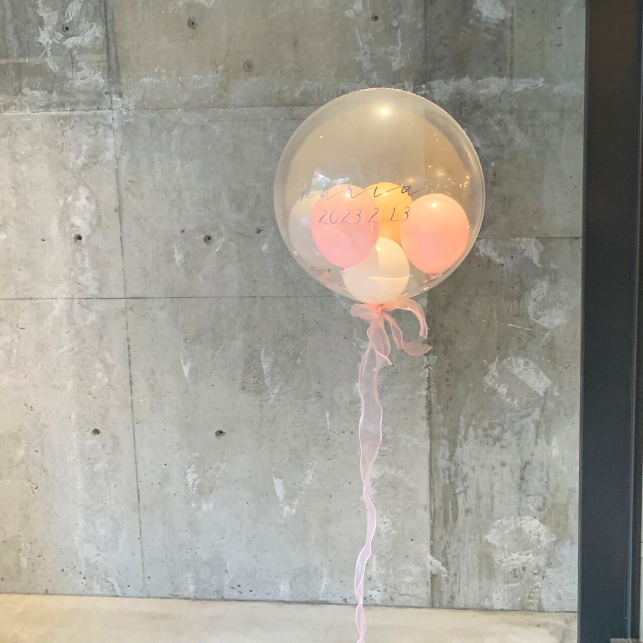 Clear Balloon Baby Pink Float Balloon - Float type - クリアバルーンベイビーピンクヘリウムバルーンギフト