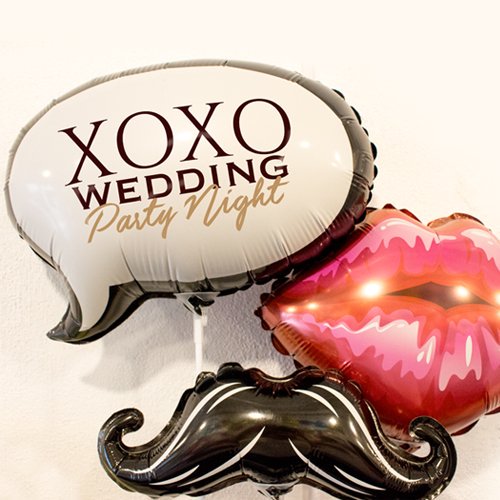 Mustache & Lip & Balloon Props - Props Balloon - プロップス