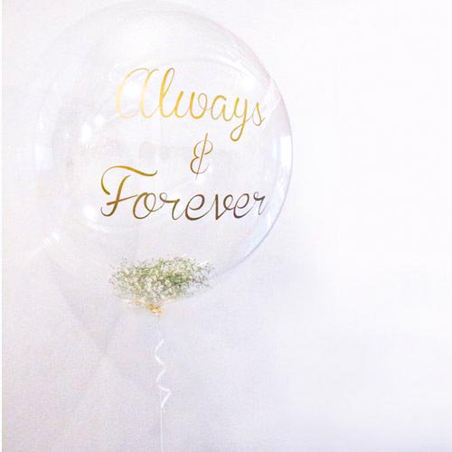 baby's breath Balloon Style 生花 - Confetti Balloon - オーダーメイド かすみ草コンフェッティバルーン  [Tassel Balloons] - チャビーバルーン 大阪 名古屋 滋賀にあるおしゃれなバルーン電報 バルーン装飾 バルーンギフトのことならチャビー バルーン