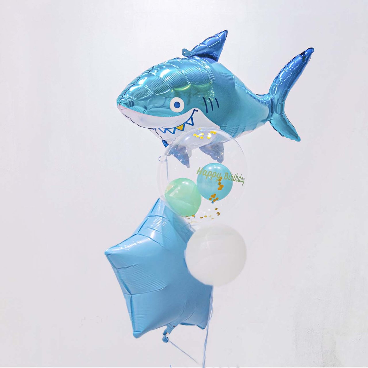 Shark Kids Float Balloon - Float type - サメのヘリウムバルーン
