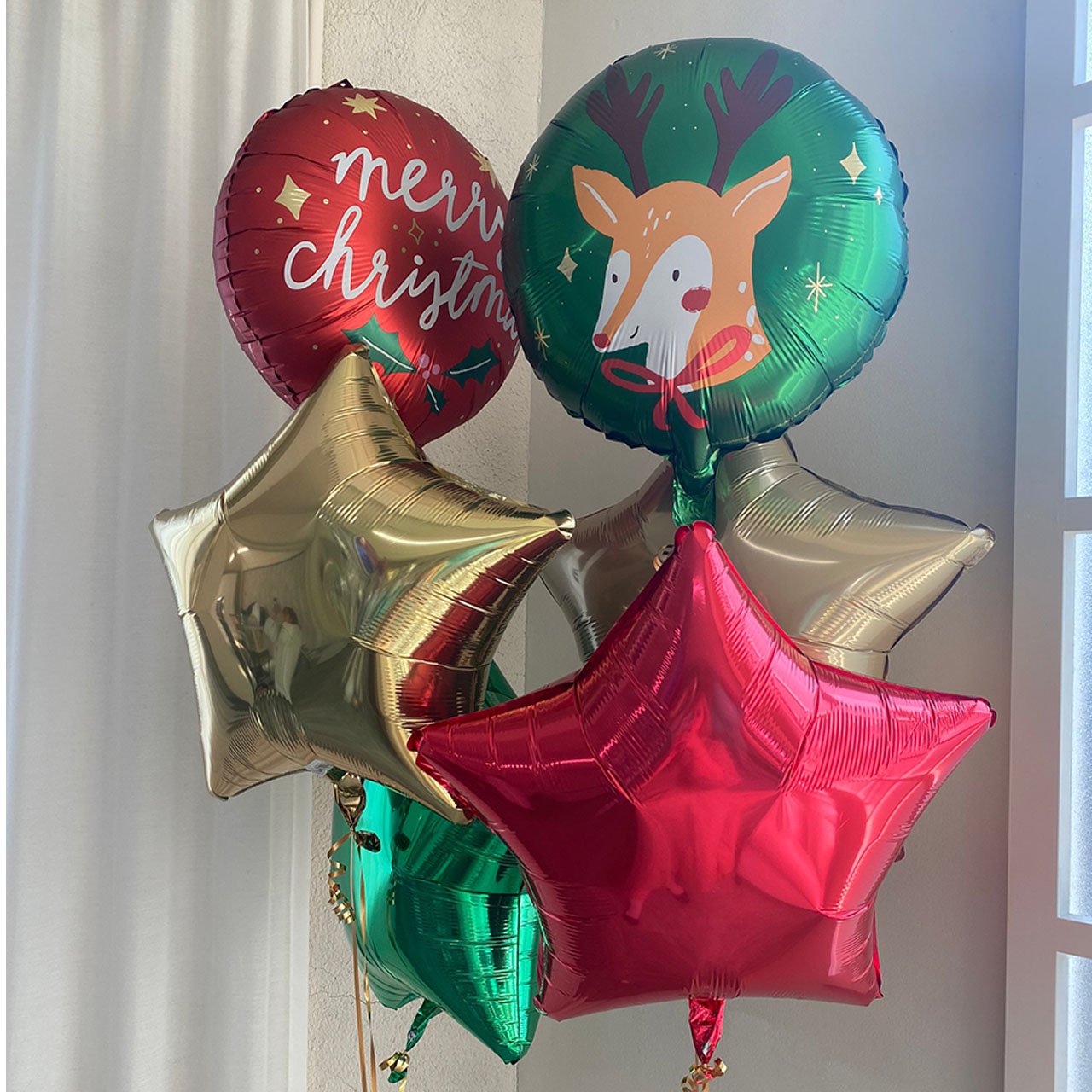 <img class='new_mark_img1' src='https://img.shop-pro.jp/img/new/icons23.gif' style='border:none;display:inline;margin:0px;padding:0px;width:auto;' />Xmas Holy Set Float Balloon - Float type - クリスマスバルーン豪華セットヘリウムバルーンギフト