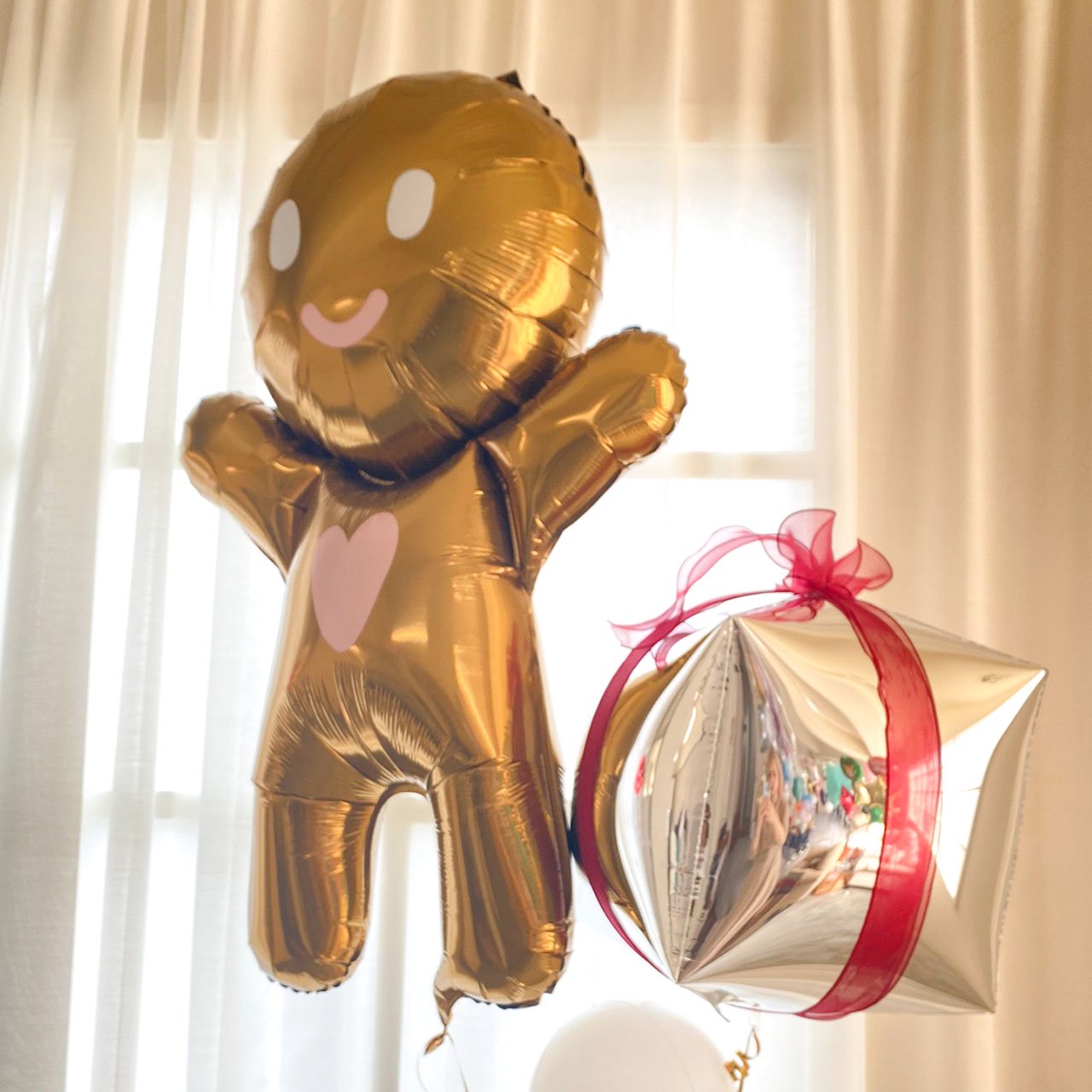 <img class='new_mark_img1' src='https://img.shop-pro.jp/img/new/icons23.gif' style='border:none;display:inline;margin:0px;padding:0px;width:auto;' />Ginger Cookie Float Balloon - Float type - クリスマスジンジャークッキーバルーンヘリウムバルーンギフト