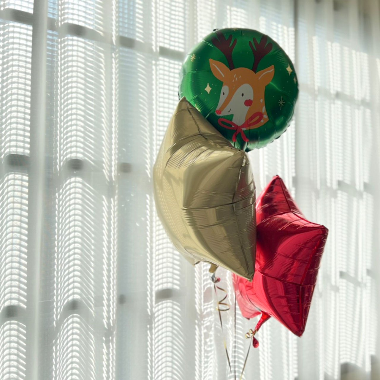 【当日発送】トナカイ クリスマス バルーン ヘリウムバルーンギフト 浮くタイプ 装飾 クリスマス飾り 風船