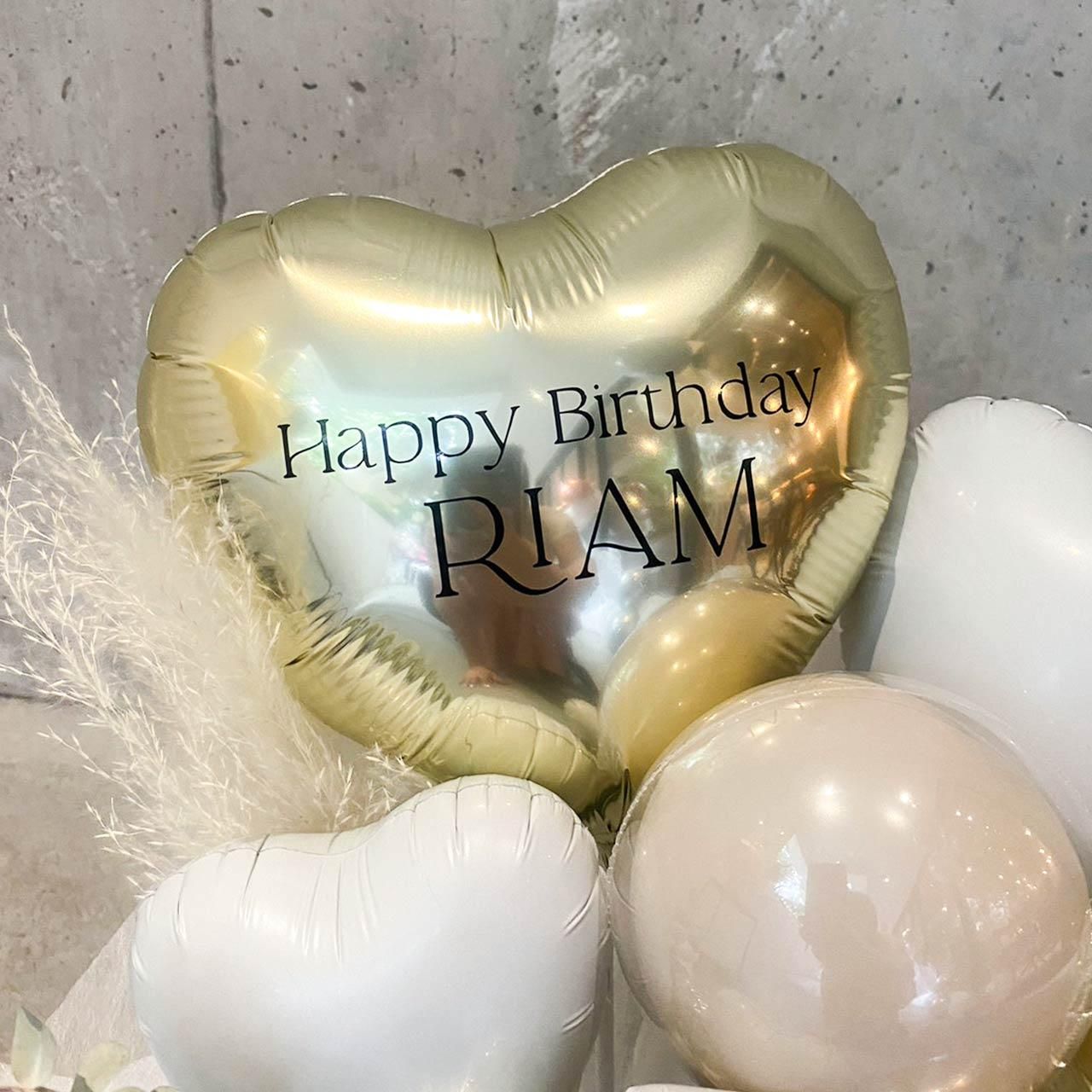 結婚式/開店祝い】文字入れ無料 おしゃれバルーン ドライフラワー