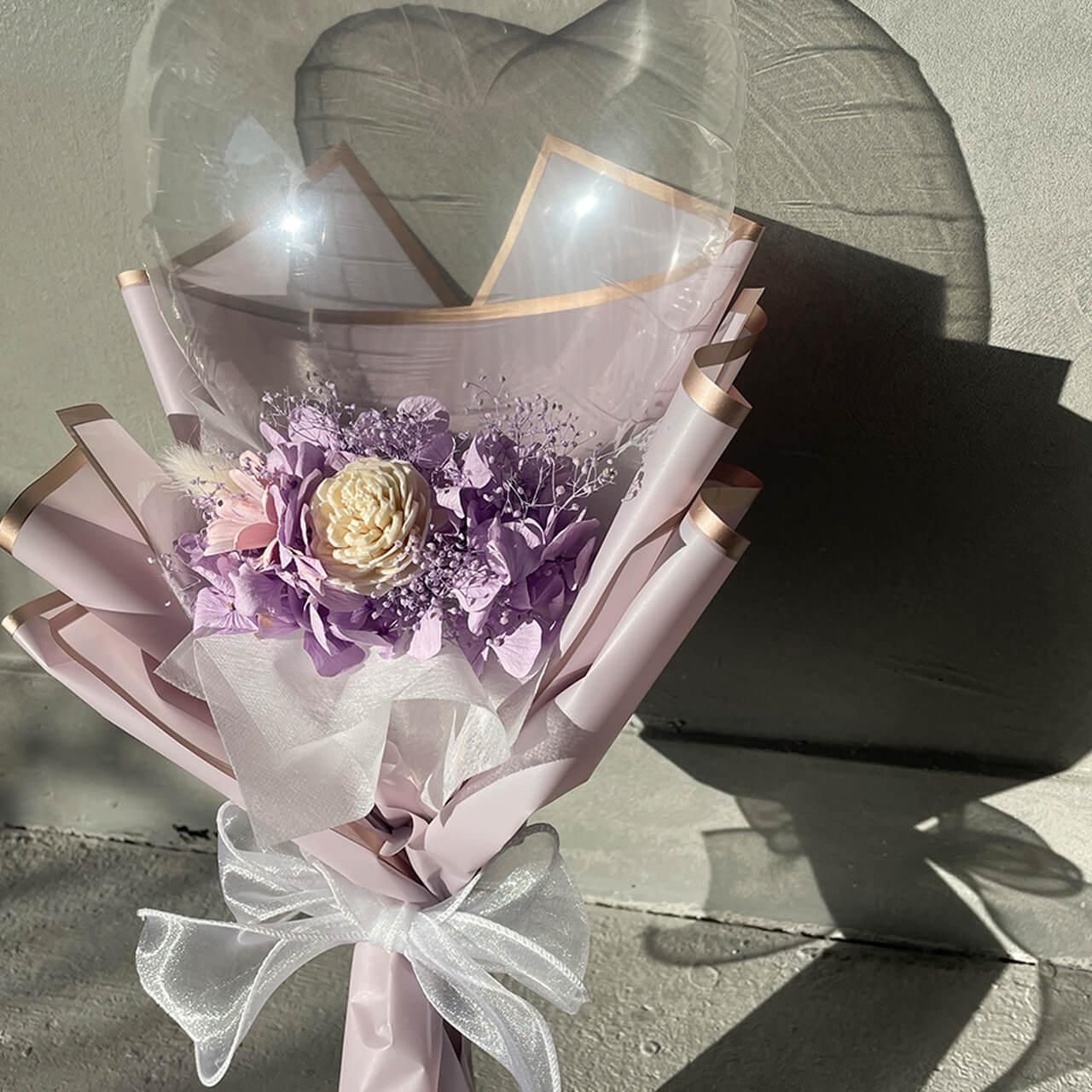 Amazon｜CUAMORYU バルーンブーケ ソープフラワー 花束 ピンク
