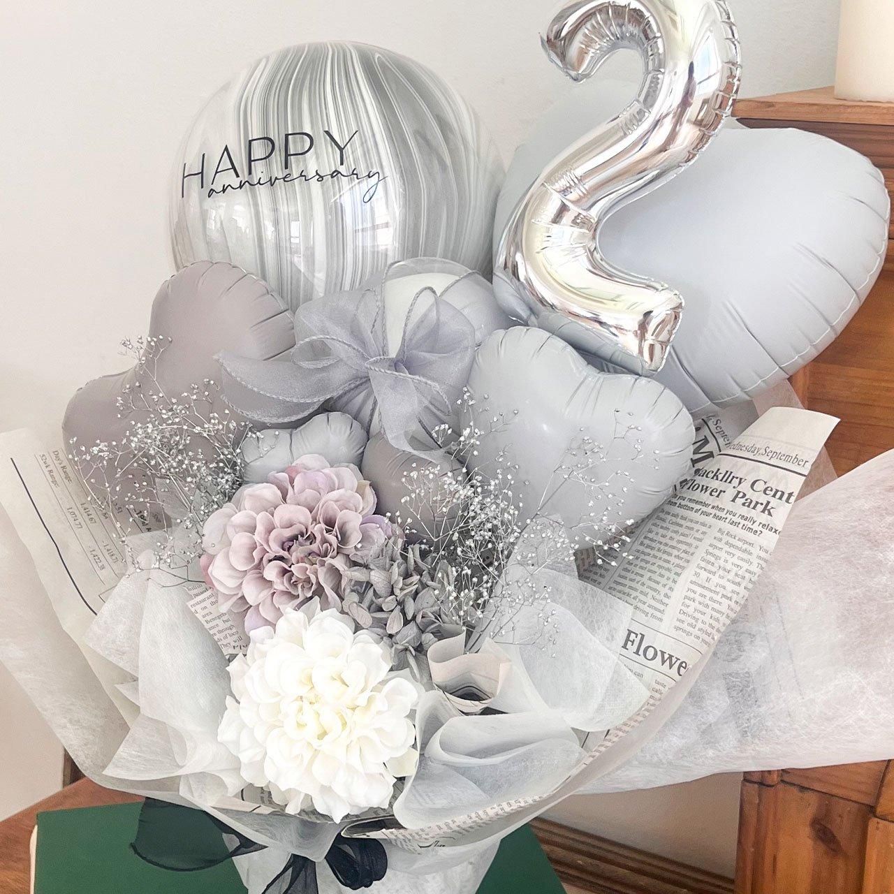 Neige Marble Balloon Gift - Table top type - ネージュマーブル